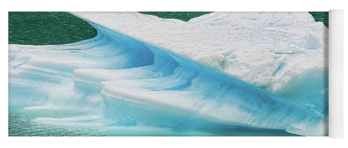 Iceberg Yoga Mat featuring the photograph Crevises and Curves by Louise Lindsay
