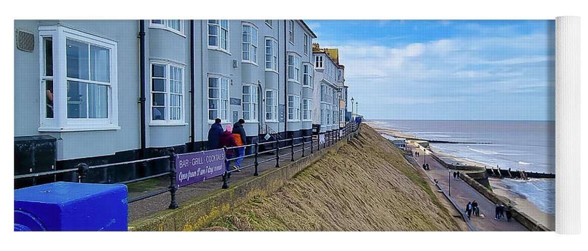 Cromer Yoga Mat featuring the photograph Cromer West Cliffs and Esplanade by Gordon James