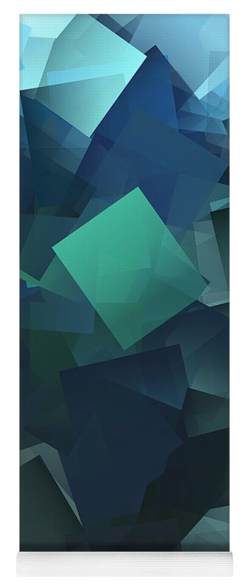 Cubism Yoga Mat featuring the digital art Cubism Abstract 202 by Chris Butler
