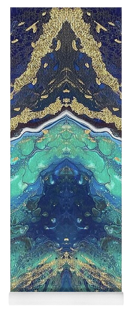 Digital Yoga Mat featuring the digital art Current by Nicole DiCicco