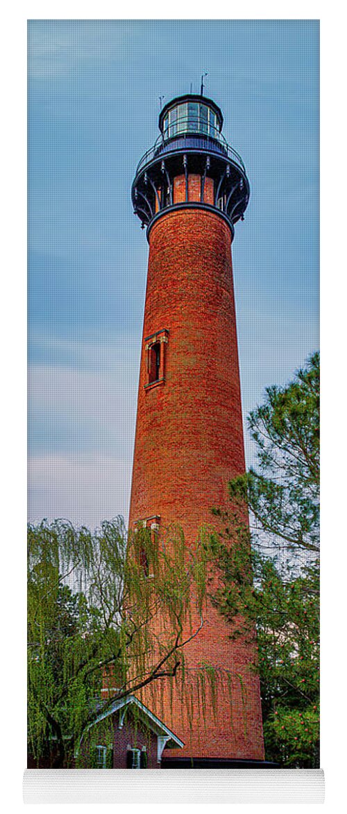 Architecture Yoga Mat featuring the photograph Currituck Beach Lighthouse by Nick Zelinsky Jr