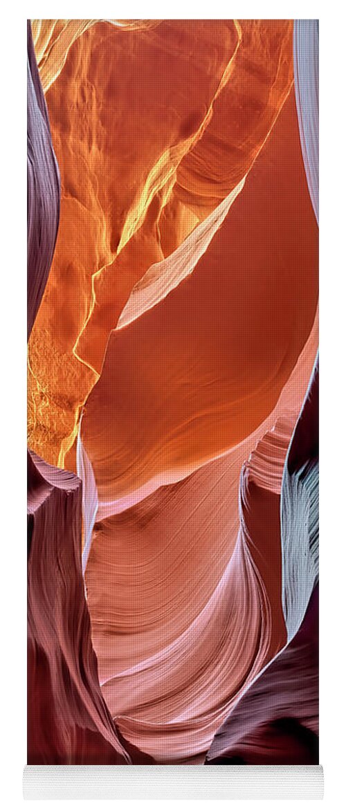 Antelope Canyon Yoga Mat featuring the photograph Curves by Dan McGeorge