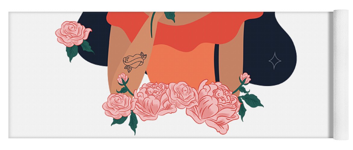 Cute Latina Pride Gift For Her Spanish Women Bonita Como La Flor Yoga Mat  by Jeff Creation - Pixels