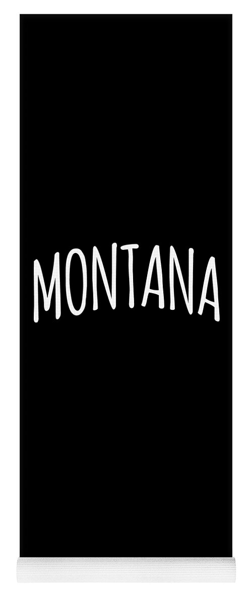 Funny Yoga Mat featuring the digital art Cute Montana by Flippin Sweet Gear