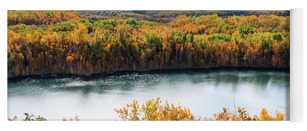 Autumn Yoga Mat featuring the photograph Cuyuna Country State Recreation Area - Autumn #2 by Patti Deters