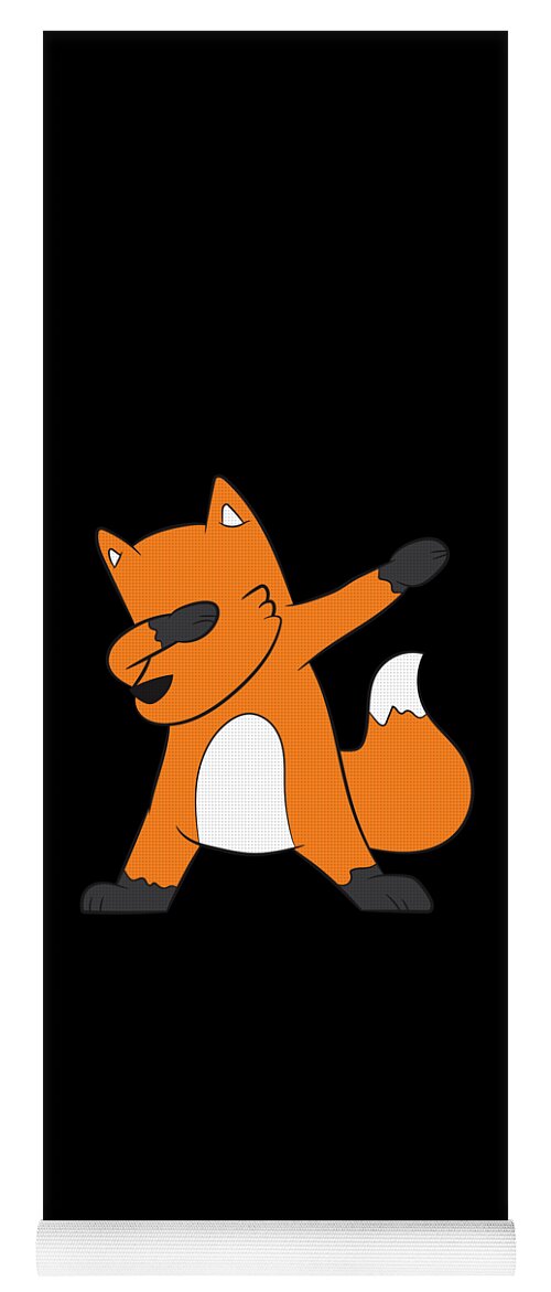 Dabbing Fox Kids Cute Dabbing Fox Yoga Mat by EQ Designs - Fine Art America