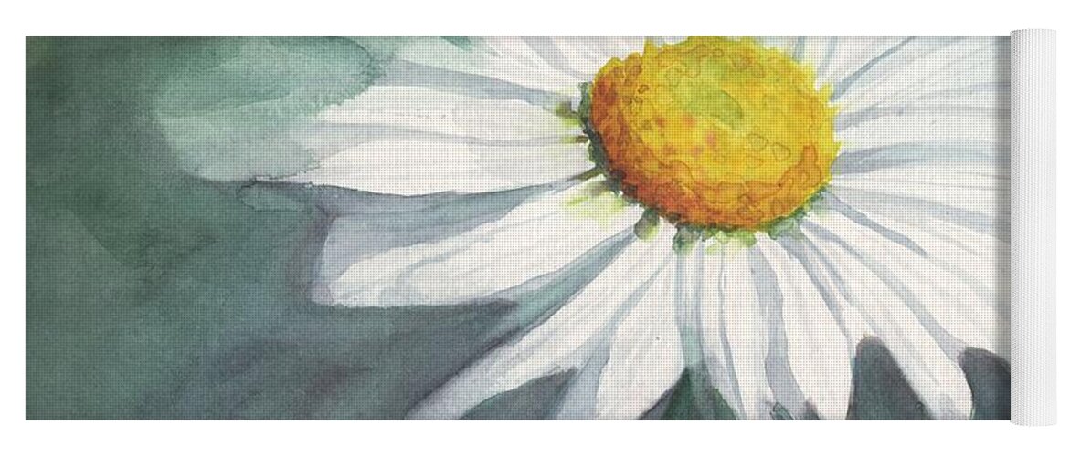 Daisy Yoga Mat featuring the painting Daisy by Vicki B Littell