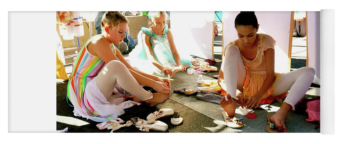 Artwalk Yoga Mat featuring the photograph Dancers Feet by Mark Ivins