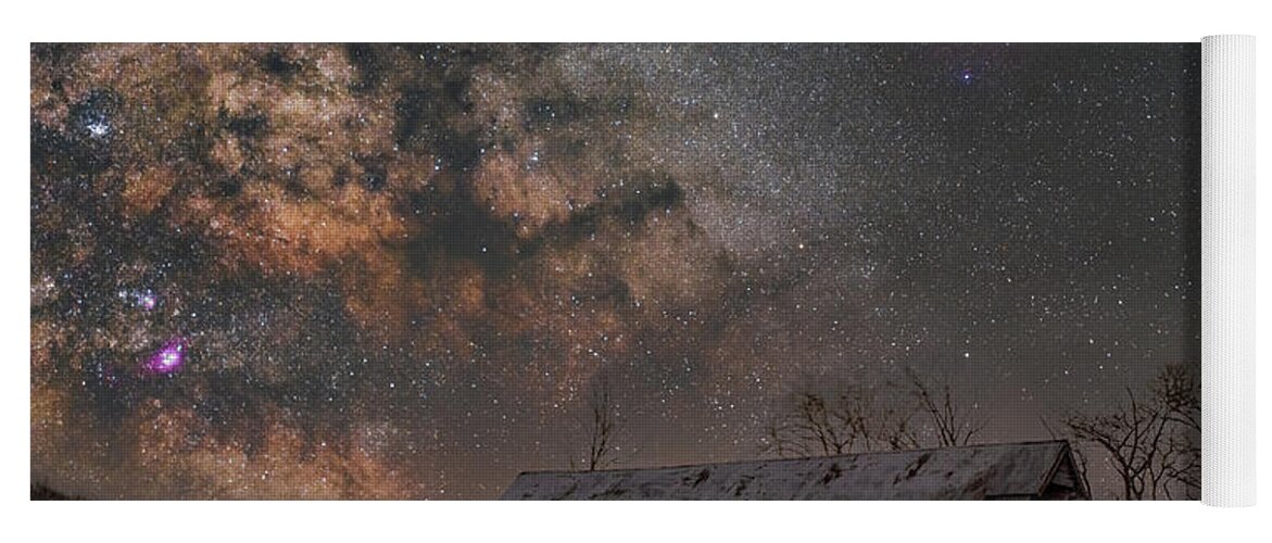 Nightscape Yoga Mat featuring the photograph Dark Horse and Rho Ophiuchi by Grant Twiss