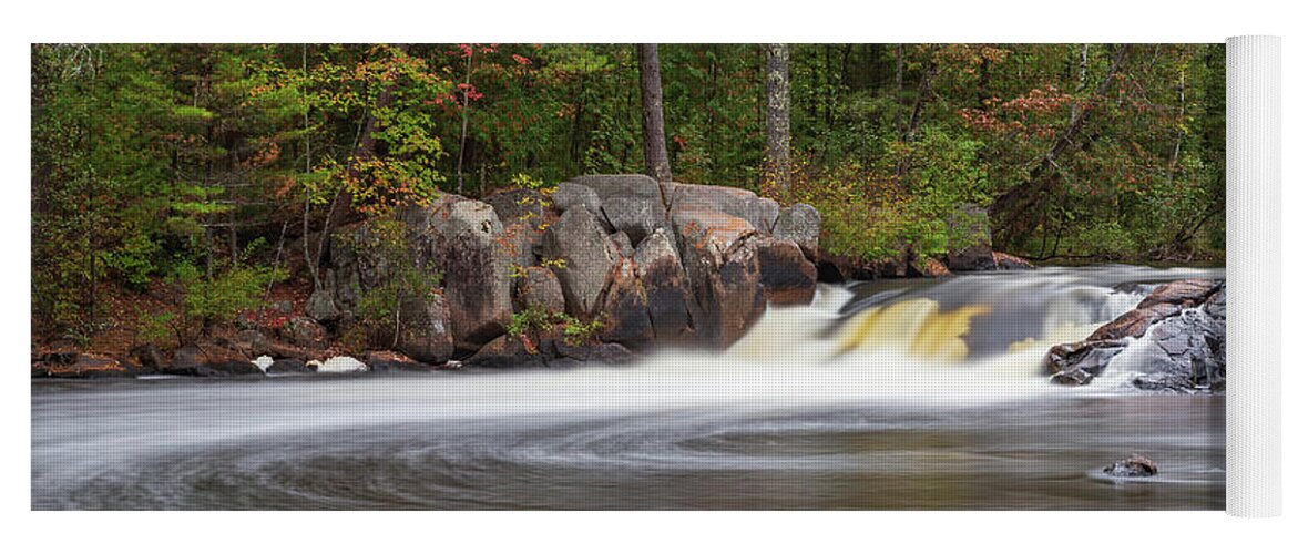 Crivitz Yoga Mat featuring the photograph Dave's Falls by Paul Schultz