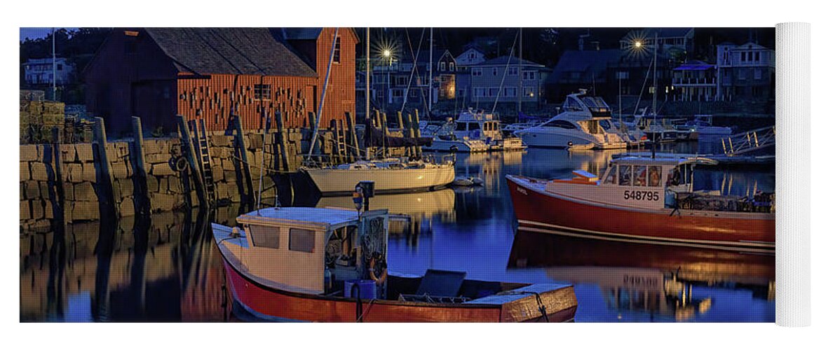 Massachusetts Yoga Mat featuring the photograph Dawn in Rockport by Kristen Wilkinson
