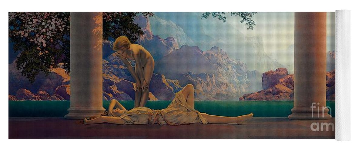 Daybreak 1922 Yoga Mat featuring the painting Daybreak 1922 by Maxfield Parrish