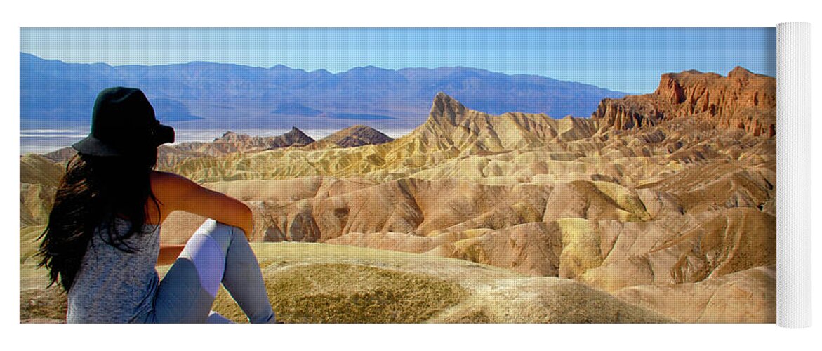 Hiking Yoga Mat featuring the photograph Death Valley National Park by Karen Cox