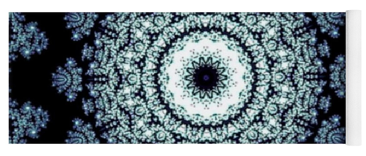 Winter Yoga Mat featuring the digital art December Storm by Designs By L