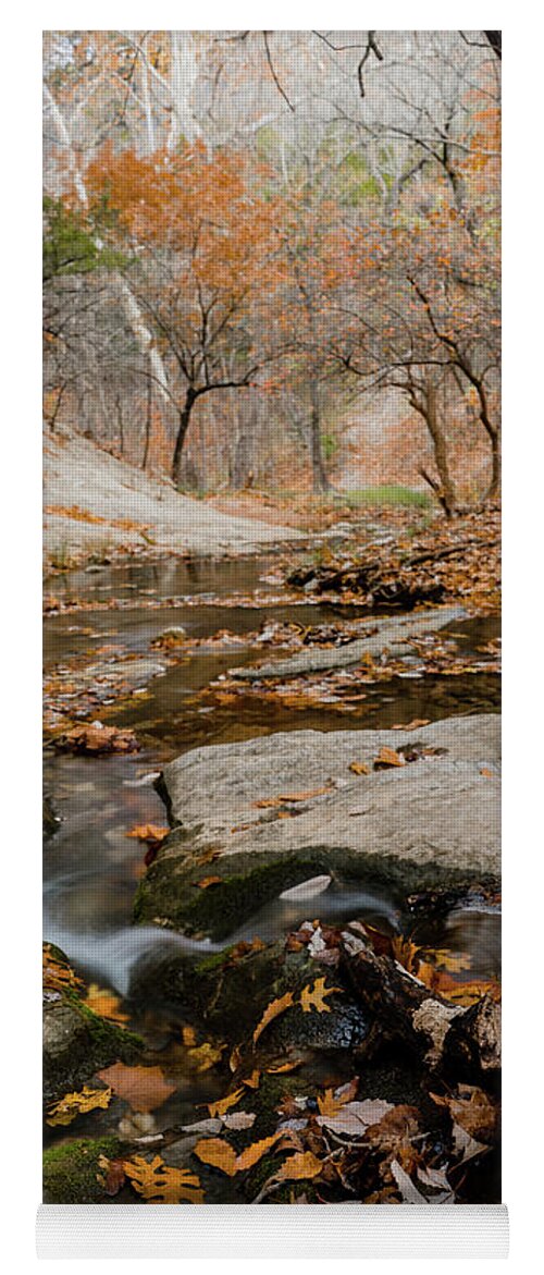 Turner Falls Area Yoga Mat featuring the photograph Delicate Creek by Iris Greenwell