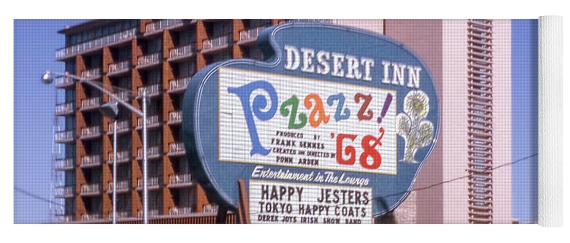 Desert Inn Casino Yoga Mat featuring the photograph Desert Inn Casino Las Vegas in the Afternoon 1968 by Aloha Art