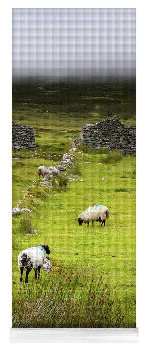 Gift Yoga Mat featuring the photograph Deserted Village 1 by Mark Callanan
