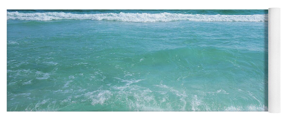 Destin Florida Beach Waves Yoga Mat featuring the photograph Destin Florida Beach Waves by Dan Sproul