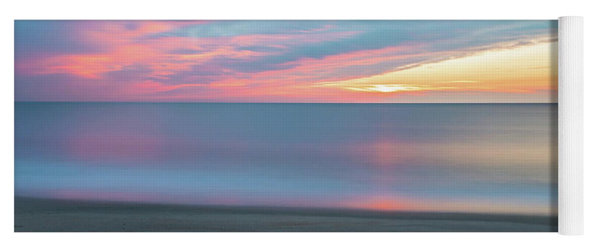 Sunrise Yoga Mat featuring the photograph Dewey Beach Dreamy August Sunrise by Jason Fink