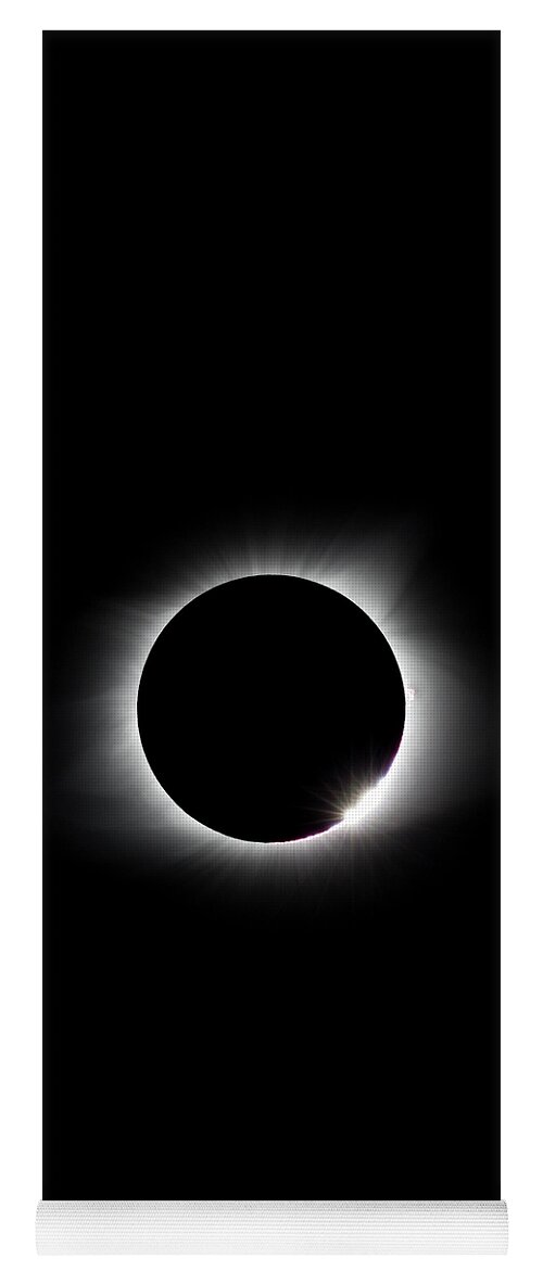 Solar Eclipse Yoga Mat featuring the photograph Diamonds In The Sky by David Beechum