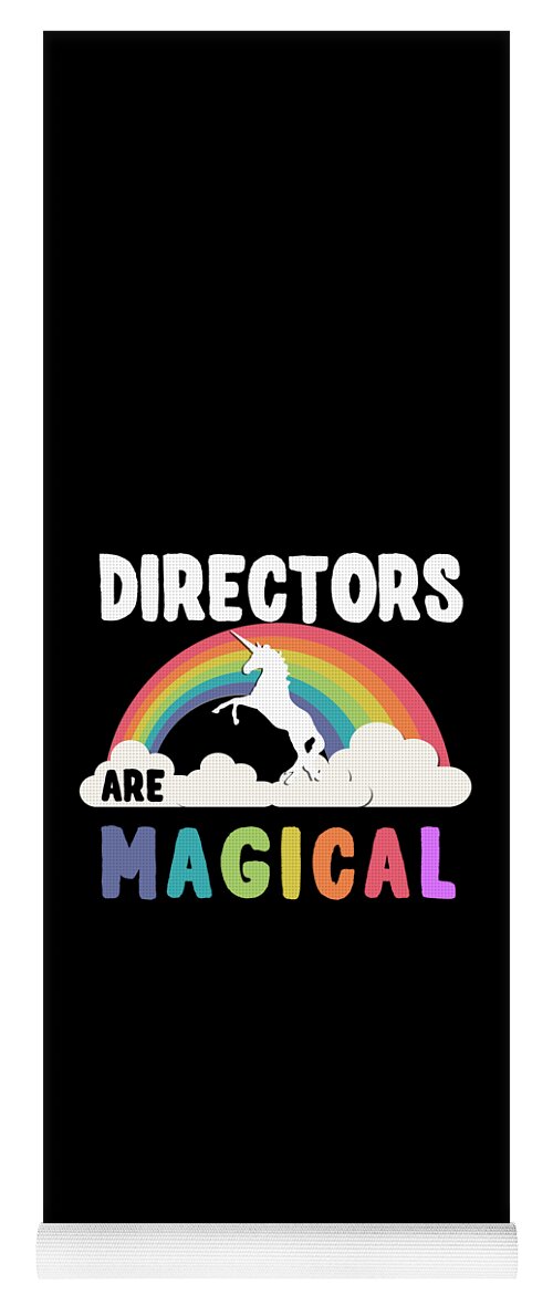Funny Yoga Mat featuring the digital art Directors Are Magical by Flippin Sweet Gear