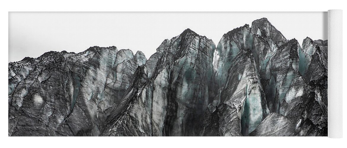 Photography Yoga Mat featuring the photograph Dirty Glacier by Erin Marie Davis