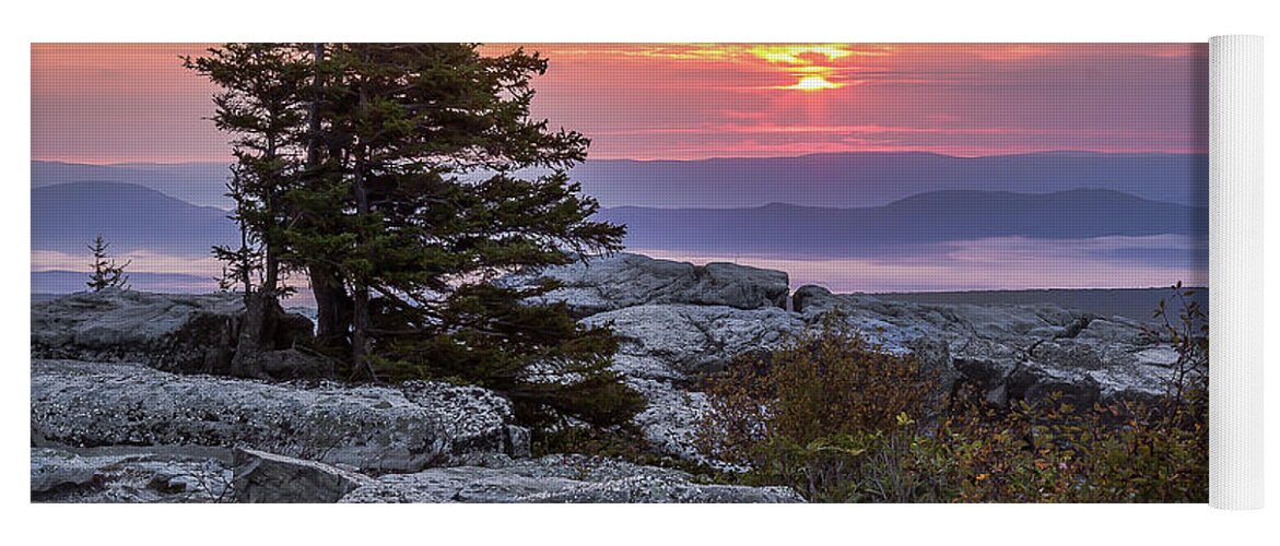 West Virginia Yoga Mat featuring the photograph Dolly Sods sunrise by Robert Miller