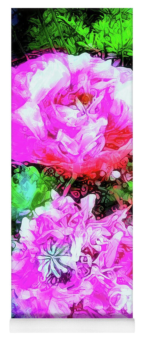 Floral Yoga Mat featuring the photograph Double Poppies by Jack Torcello