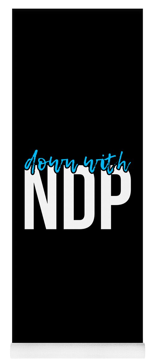 Democratic Yoga Mat featuring the digital art Down With NDP Nancy Pelosi by Flippin Sweet Gear