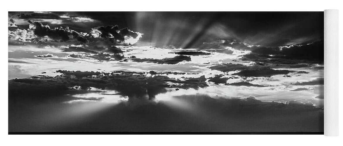 Sky Yoga Mat featuring the photograph Dramatic Clouds Coffee Cup by Dirk Johnson