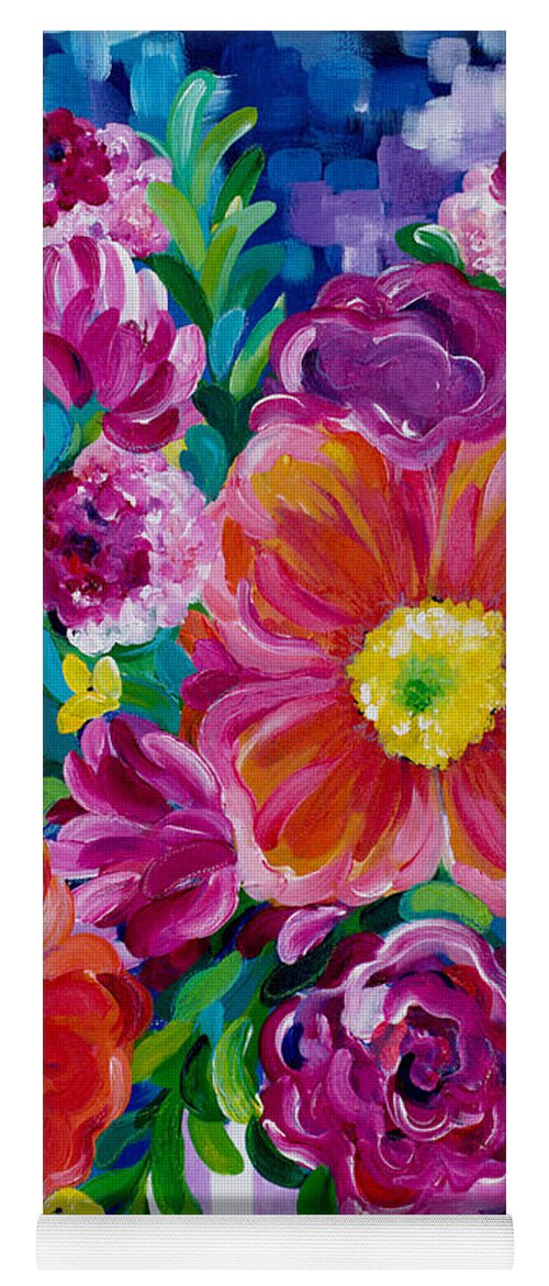 Flowers Yoga Mat featuring the painting Dreams of Spring by Beth Ann Scott