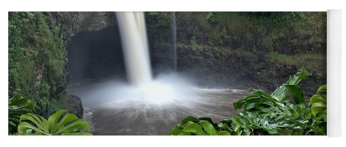 Dreamtime Waterfall Yoga Mat featuring the photograph Dreamtime Waterfall by Heidi Fickinger