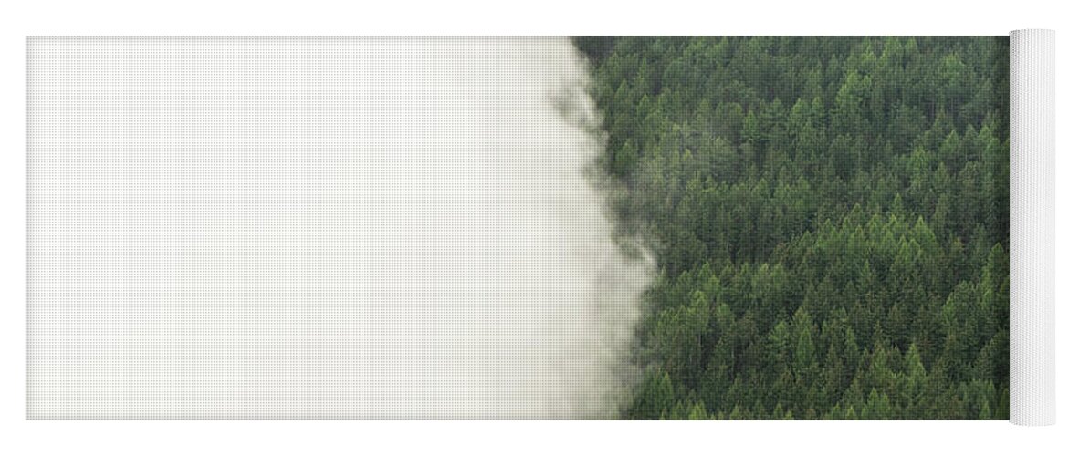 Forest Yoga Mat featuring the photograph DSC08265 - Forest Cloud by Marco Missiaja