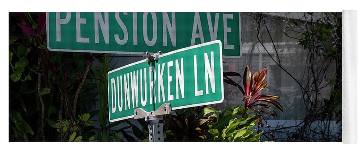 Trailer Park Yoga Mat featuring the photograph Dunwerken Ln by ARTtography by David Bruce Kawchak