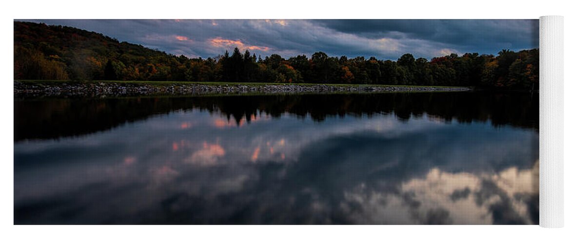 Dusk Yoga Mat featuring the photograph Dusk at Summit Lake by Jaki Miller
