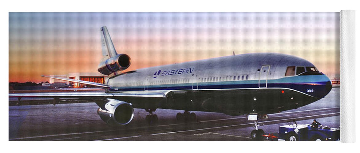 Eastern Airlines Yoga Mat featuring the photograph Eastern Airlines DC-10-30 at Miami by Erik Simonsen