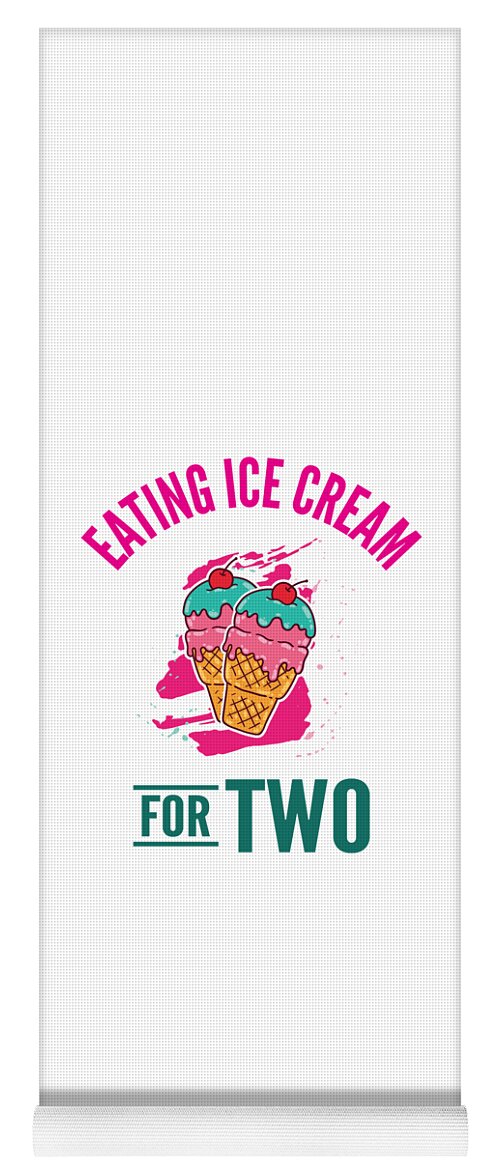 Eating Ice Cream For Two Ice Cream Yoga Mat