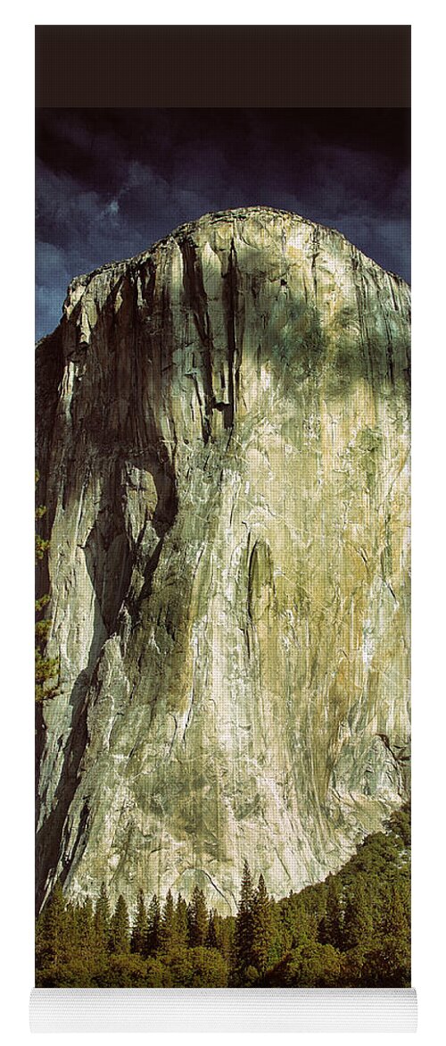 Yosemite Yoga Mat featuring the photograph El Capitan Yosmite Valley by Lawrence Knutsson