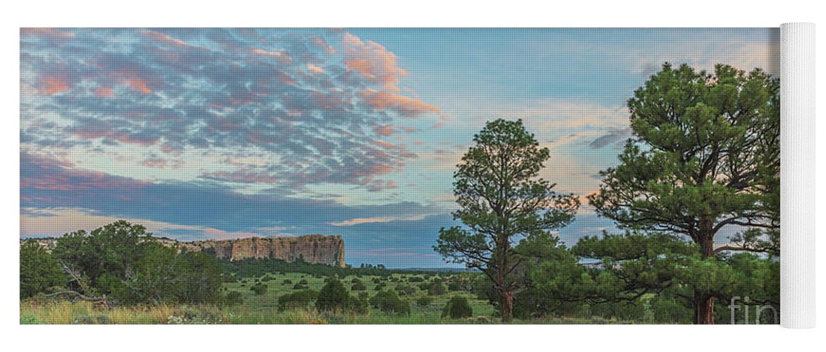 Landscape Yoga Mat featuring the photograph El Morro Dawn by Seth Betterly
