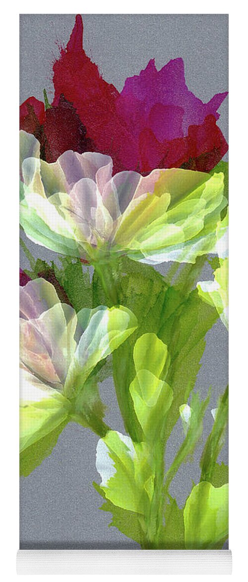 Floral Yoga Mat featuring the painting Elegance by Kimberly Deene Langlois
