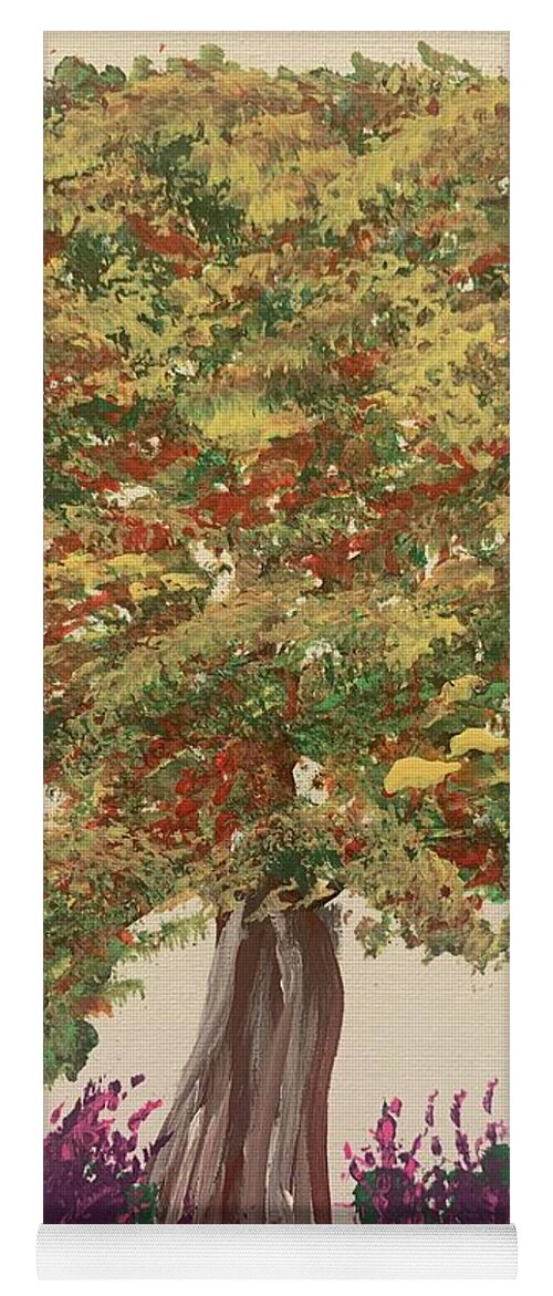 Fall Yoga Mat featuring the painting End of Summer by Lisa White