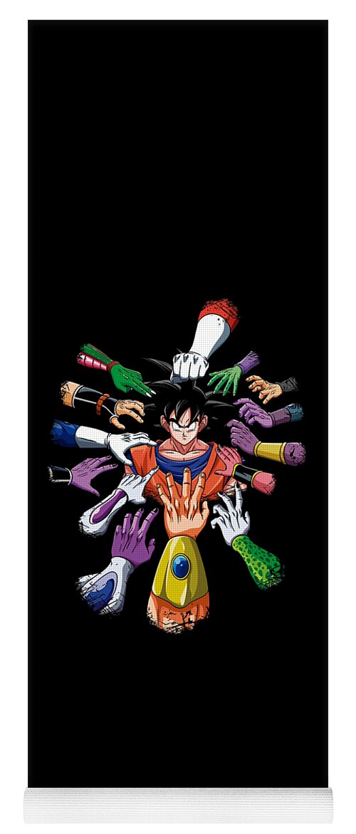 Goku Yoga Mat featuring the digital art Enemies of the Son by Deadly Eyes