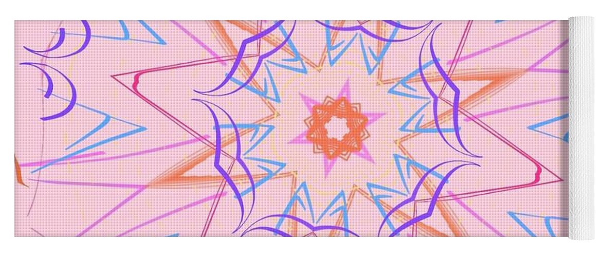 Abstract Yoga Mat featuring the photograph Evangeline's Dance by Judy Kennedy