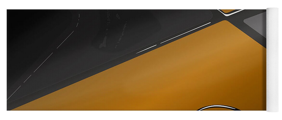 Sports Car Yoga Mat featuring the digital art Evora X Design Great British Sports Cars - Burnt Orange by Moospeed Art