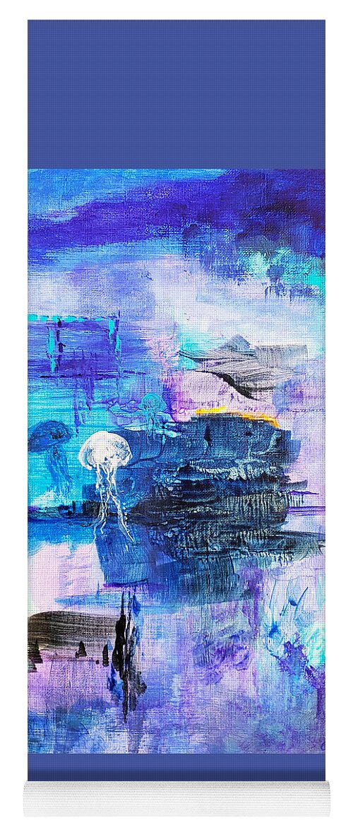 Abstract Yoga Mat featuring the painting Extraordinary by Christine Bolden