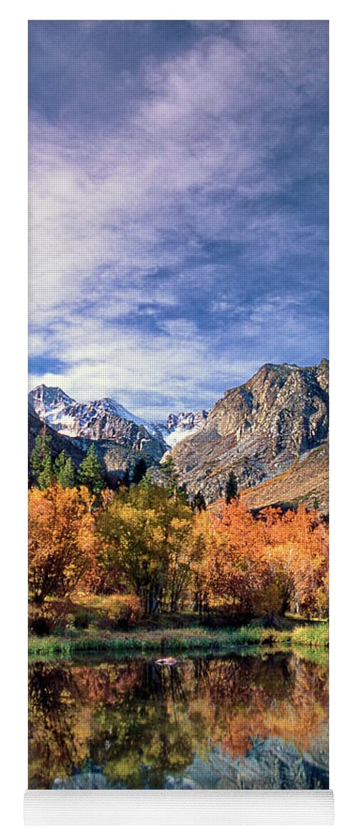 Dave Welling Yoga Mat featuring the photograph Fall Color Middle Palisades Glacier Eastern Sierras Californ by Dave Welling