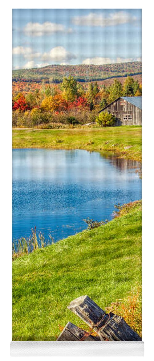 Fall Colors Yoga Mat featuring the photograph Fall colors in Port Au Persil by Tatiana Travelways