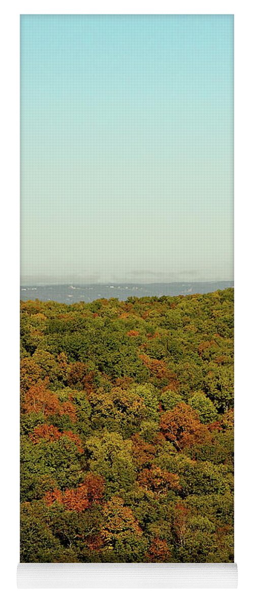 Table Rock Lake Yoga Mat featuring the photograph Fall Foliage by Lens Art Photography By Larry Trager