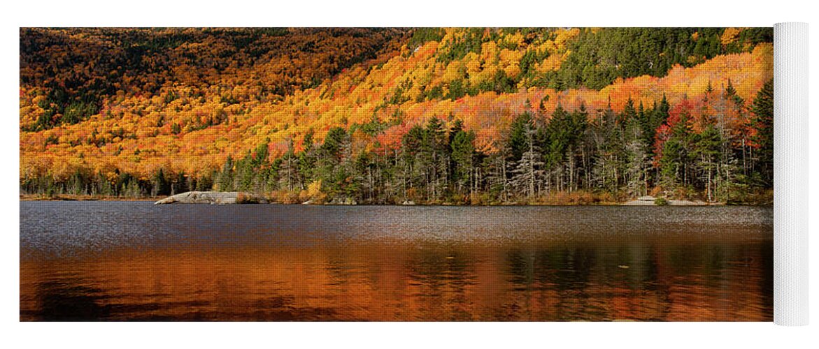 Beaver Pond New Hampshire In Fall Yoga Mat featuring the photograph Fall Reflections Beaver Pond by Dan Sproul