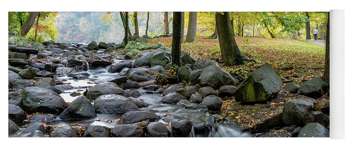 Autumn Yoga Mat featuring the photograph Falling Waters 2 by Kevin Suttlehan
